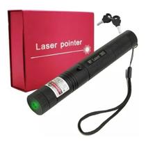 Caneta Laser Verde de Alta Potência Com Bateria Recarregável e Chave de Segurança para Apresentações
