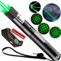Caneta Laser Verde Ultra Potente Alcance Longo Prova Dágua Recarregavel Chave De Segurança