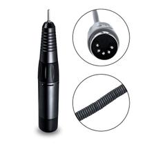 Caneta Lixadeira Elétrica Preta Alongamento Unha Polimento Nail Drill Porquinho Bivolt Profissional