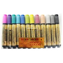Caneta Magic Color Marcador Série Ouro 12 Cores 643-0