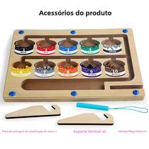 Caneta Magnética Montessori - Jogo de Classificação de Cores e Contagem para Treinamento Motor