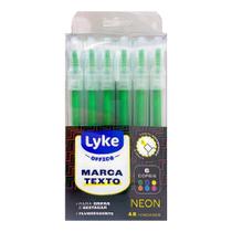 Caneta Marca Texto 4Mm Office Verde Neon 12Und Lyke