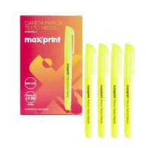 Caneta Marca Texto Amarelo Maxprint Lumis 12 Unidades