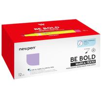 Caneta Marca Texto Be Bold Lavender Newpen 12 Unidades