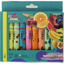 Caneta Marca Texto Bebold Fruits C/10 Cheirinhos