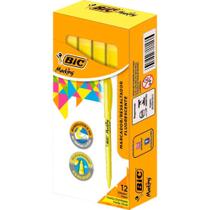 Caneta Marca Texto Brite Liner BIC Amarela - Caixa com 12 Unidades