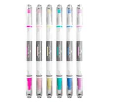 Caneta Marca Texto Cis Lumini Ex Slim Apagável Com 6 Cores