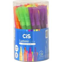 Caneta Marca Texto CIS Lumini Lite Cores Neon - Pote com 36 Unidades - Sertic