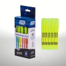 Caneta Marca Texto com 12 unidades