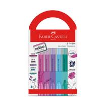 Caneta Marca Texto Com Cheirinho Grifpen Tons Pastel 5un Faber Castell