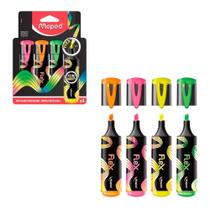 Caneta Marca Texto Cores Flex Neon 1Un - Maped Caneta Marca Texto Cores Flex Neon 1Un - Maped