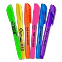 Caneta marca texto cores neon kit com 6 cores Caneta marca texto cores neon kit com 6 cores