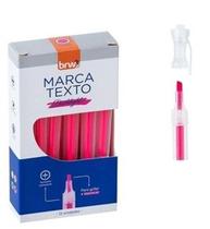 Caneta Marca Texto Dashlight Rosa - Caixa com 12 - BRW Caneta Marca Texto Dashlight Rosa - Caixa com 12 - BRW