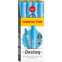 Caneta Marca Texto Destaq Fluorescente Azul CX.C/12 Caneta Marca Texto Destaq Fluorescente Azul CX.C/12