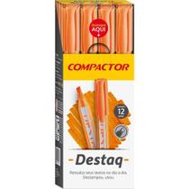 Caneta Marca Texto Destaq Fluorescente Laranja