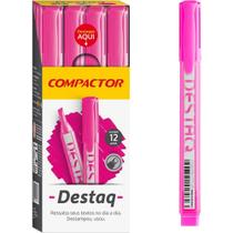 Caneta Marca Texto Destaq Fluorescente Rosa CX.C/12 Caneta Marca Texto Destaq Fluorescente Rosa CX.C/12