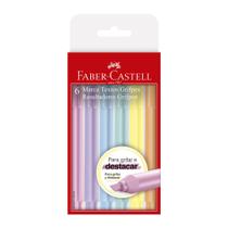 Caneta Marca-texto Faber-Castell Grifpen Estojo com 6 cores Pastel