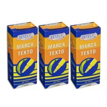 Caneta Marca Texto Fluorescente Brw Caixa Com 12 Kit 3