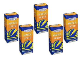 Caneta Marca Texto Fluorescente Brw Caixa Com 12 Kit 5