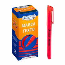 Caneta Marca Texto Fluorescente Vermelho A2007 Brw - C/12un