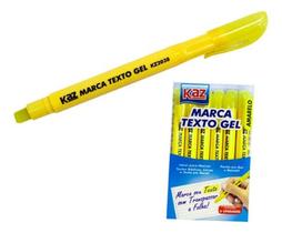 Caneta Marca Texto Gel Amarelo Kaz Ideal Biblia Folhas Finas Caneta Marca Texto Gel Amarelo Kaz Ideal Biblia Folhas Finas
