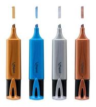 Caneta Marca Texto Glitter Metal 4 Cores Maped