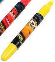 Caneta Marca Texto Infantil Colors Com 3 Pecas Carros Caneta Marca Texto Infantil Colors Com 3 Pecas Carros