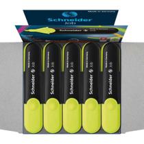 Caneta Marca Texto JOB Schneider Amarela Caixa com 10 Caneta Marca Texto JOB Schneider Amarela Caixa com 10