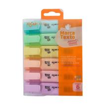 Caneta Marca Texto Jocar Tons Pastel - C/6 Cores - jocar office