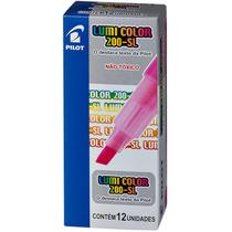 Caneta marca texto lumicolor 200-sl rosa pilot