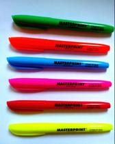 Caneta Marca Texto MasterPrint - Tons Neon(6) e Pastel(6) Kit 12 Unid.