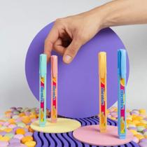 Caneta Marca Texto Mentos Pastel Cheiro Compactor Kit Com 4