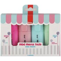 Caneta Marca Texto Mini com Cheiro 4 Cores BRW