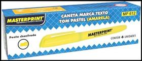 Caneta Marca Texto Mp 612 Pastel Amarela
