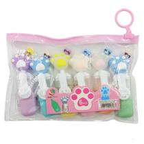 Caneta Marca Texto Patinha Inter Paper Com 6 Cores na Bolsa - INTERPONTE