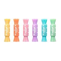 Caneta Marca Texto Picnic Bombom Mini 2Em1 6Cores Caneta Marca Texto Picnic Bombom Mini 2Em1 6Cores