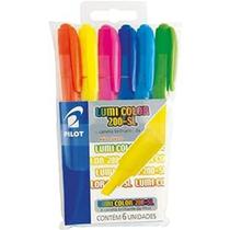 Caneta Marca Texto Pilot Lumi Color 6 Cores