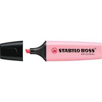 Caneta Marca Texto Stabilo BOSS Pastel Rosa - Caixa com 10 Unidades