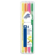 Caneta Marca Texto Staedtler Triplus Highlighter 4 Cores