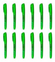 Caneta Marca Texto Verde Neon - Caixa c/ 12 Unid - Masterprint
