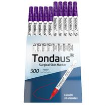 Caneta marcação cirúrgica 1.0mm cor roxo 10un tondaus 500 Caneta marcação cirúrgica 1.0mm cor roxo 10un tondaus 500
