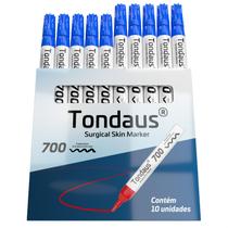 CANETA MARCAÇÃO CIRÚRGICA 2.0 a 3.0MM AZUL 10UN TONDAUS 700 CANETA MARCAÇÃO CIRÚRGICA 2.0 a 3.0MM AZUL 10UN TONDAUS 700