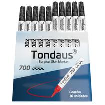 CANETA MARCAÇÃO CIRÚRGICA 2.0 a 3.0MM PRETO 10UN TONDAUS 700 CANETA MARCAÇÃO CIRÚRGICA 2.0 a 3.0MM PRETO 10UN TONDAUS 700