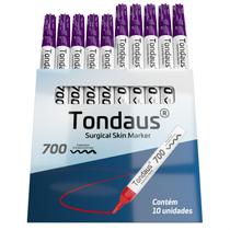 CANETA MARCAÇÃO CIRÚRGICA 2.0 a 3.0MM ROXO 10UN TONDAUS 700 CANETA MARCAÇÃO CIRÚRGICA 2.0 a 3.0MM ROXO 10UN TONDAUS 700