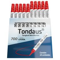 CANETA MARCAÇÃO CIRÚRGICA 2.0 a 3.0MM VERM. 10UN TONDAUS 700 CANETA MARCAÇÃO CIRÚRGICA 2.0 a 3.0MM VERM. 10UN TONDAUS 700
