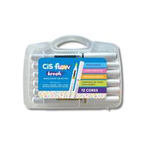 Caneta Marcador Artístico 12 Cores Flow Cis