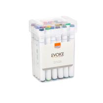 Caneta Marcador Artístico Brw Evoke Estojo C/24 Cores