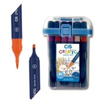 Caneta Marcador Artístico Cis Criatic Brush Duo 24 Cores