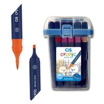 Caneta Marcador Artístico Cis Criatic Brush Duo 36 Cores