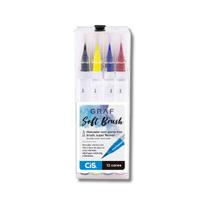 Caneta Marcador Artístico Cis Graf Soft Brush 12 Cores